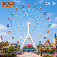 Équipement de grande roue de 38 m pour parcs d'attractions, fabricants de grandes roues, grande roue géante, attraction de fête foraine en plein air