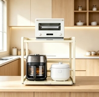Étagère de rangement pour appareils électroménagers, robuste et élégante, adaptée à la cuisine et au salon