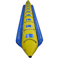 Bote Inflable de PVC THL con Forma de Plátano, 10 Asientos, Diseño Multifuncional para Uso en Agua, Capacidad y Opciones de Pasajeros Personalizables