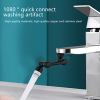 Nouveau rallonge de robinet universelle à 1080 Rotation pour cuisine et salle de bain aérateur d'eau chaude et froide barboteur adaptateur de robinet à double Mode