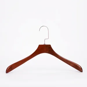 Hangers Custom Adult Clothes Hanger With LOGO OEM Personalized Luxury Wooden Suit Hanger