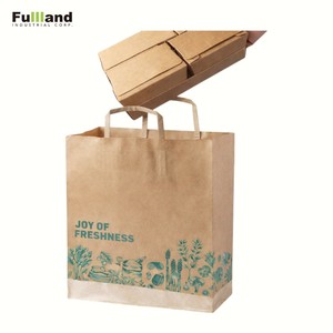 Competitive Price Superior Quality Food Service Kraft Paper <b>Bag</b> Premium Quality Custom Printed Kraft Takeaway <b>Bag</b> - Product Image 6