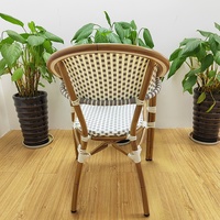 Uplion Chaises de patio de bistrot empilables de qualité moderne et durable Chaise de café en rotin pour le jardin et l'extérieur