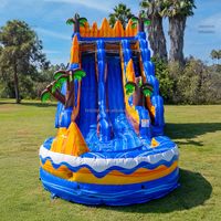 Toboggans aquatiques gonflables de haute qualité pour piscines, fabriqués par le fabricant, en vente