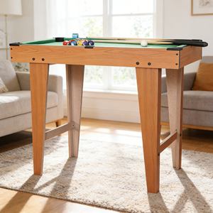 Ensemble de jeux innovant 4 en 1, <span class=keywords><strong>table</strong></span> de billard, <span class=keywords><strong>convertible</strong></span> en <span class=keywords><strong>hockey</strong></span> sur <span class=keywords><strong>air</strong></span>, baby-foot ou tennis de <span class=keywords><strong>table</strong></span> pour un maximum de divertissement - Product Image 1