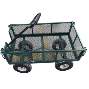 4-bánh xe trẻ em kim loại vườn toa xe giá thấp tay xe & xe đẩy với các công cụ thép - Product Image 1