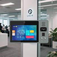 Interphone vidéo de porte avec écran tactile intelligent de 10 pouces, matériel, panneau Android, interphone, contrôle d'accès avec reconnaissance faciale