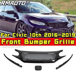 กระจังหน้ารถยนต์ Civic Racing Grills ชุดแต่งกระจังหน้ากันชนหน้า สำหรับ Civic รุ่นที่ 10 ปี 2016-2019 อะไหล่ภายนอก - Product Image 2