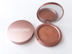 <span class=keywords><strong>Palette</strong></span> de poudre de surligneur de couleur unique avec logo personnalisé, maquillage du visage et du corps avec étiquette privée - Product Image 5