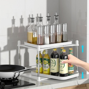 New <b>Kitchen</b> Cabinet Storage Container Basket <b>Drawer</b> Rack 2 Tier Clear <b>Organizer</b> With Dividers - Product Image 6