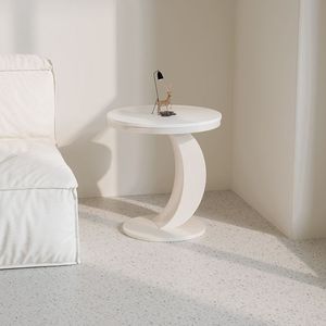 Mesa de centro <span class=keywords><strong>Tal</strong></span> de estilo crema moderna Vidrio ovalado pequeño y simple para <span class=keywords><strong>el</strong></span> hogar Sala de estar para apartamentos - Product Image 6
