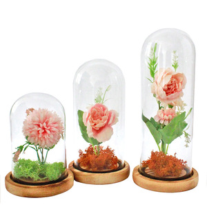 100% hecho a mano al por mayor cúpula <span class=keywords><strong>de</strong></span> <span class=keywords><strong>cristal</strong></span> <span class=keywords><strong>Rosa</strong></span> decorativa cúpula <span class=keywords><strong>de</strong></span> <span class=keywords><strong>cristal</strong></span> <span class=keywords><strong>con</strong></span> base <span class=keywords><strong>de</strong></span> madera cúpula <span class=keywords><strong>de</strong></span> <span class=keywords><strong>cristal</strong></span> Cloche - Product Image 6