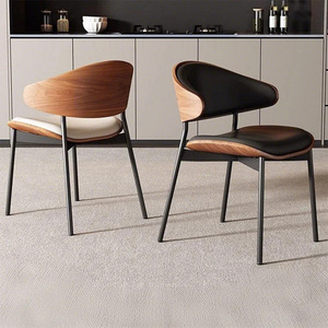 Lujosas Sillas de Comedor Nórdicas Modernas de Cuero para Mesas de Comedor Modernas para Salas de Estar, Oficinas en Casa y Cocinas - Product Image 5