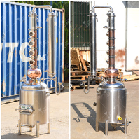 Machine à distiller l'alcool Dibosh, équipement de distillation pour la fabrication de spiritueux, acier inoxydable 304, cuivre, capacité de 50L à 1000L, usage domestique