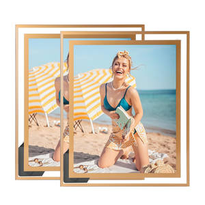 Cadre photo en verre cristal transparent créatif, élégant et décoratif pour chevet - Product Image 1