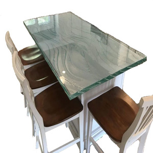 Piano di Lavoro in Vetro Temperato di Lusso Contemporaneo per Sala da Pranzo - Product Image 1