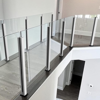 Offre Spéciale : Poteau de Fixation Carré en Acier Inoxydable pour Balustrades et Garde-corps en Verre