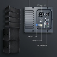 Système de sonorisation Line Array auto-alimenté double 8 pouces pour intérieur et extérieur