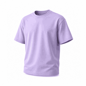 Camiseta de Hombre, Cuello Redondo, Manga Corta, Algodón Jersey, Azul Rey, Corte Regular, Color Sólido, Transpirable, Tejido de Punto de 230g - Product Image 2