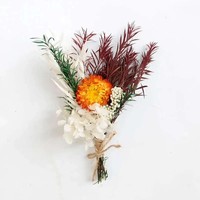 Bouquet de fleurs séchées naturelles miniatures en gros, taille paume, personnalisable, pour la Saint-Valentin, Noël, Nouvel An