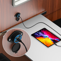Chargeur rapide USB-A 3.0, USB-C PD 3.0, chargeur de téléphone portable 12V 24V, prise de charge USB plate pour camping-car et bateau