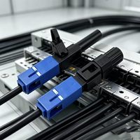 Adaptador de Fibra Óptica Monomodo ZAWEDA CT001 LC SC UPC de Conexión Rápida para Redes FTTH 4G con 1 Año de Garantía