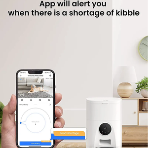 2023 nuevo tazón de comida aplicación Control remoto <span class=keywords><strong>Auto</strong></span> Wifi Microchip inteligente automático gato perro alimentador de mascotas con cámara - Product Image 5