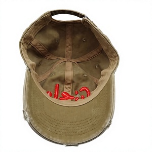 Casquette de baseball en coton vieilli à 6 panneaux, couleur unie, avec logo brodé, pour usage quotidien et loisirs, vente en gros - Product Image 6
