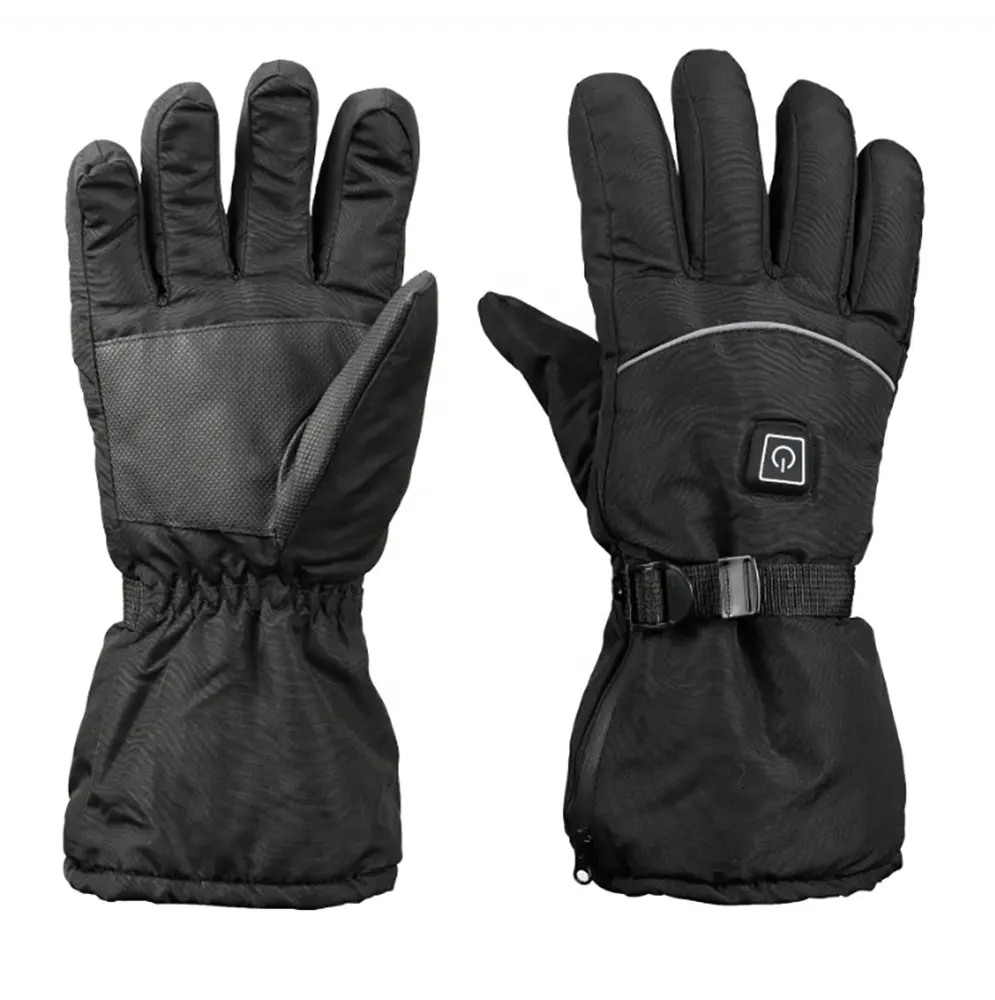 Winter waterproof and snow-proof touchscreen thermal running hiking motorcycle racing cycling electric heated gloves