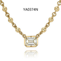 Collar de Plata de Ley 925 con Colgante de Moissanita en Forma de Gota de Agua, Chapado en Oro, Certificado por GRA, Joyería Fina para Regalo