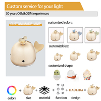 Ce Rohs capteur tactile Rechargeable Mini veilleuse mignon Animal USB veilleuse pour enfants divertissement personnalisé et nocturne