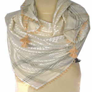 Bufanda acrílica para mujer, patrón a cuadros, moda cuadrada, bufanda árabe para la cabeza de invierno, bufanda árabe tejida para hombre, hijab yasmagh - Product Image 1
