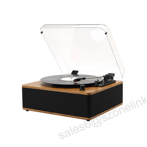 Tourne-disque <span class=keywords><strong>vinyle</strong></span> avec haut-parleurs intégrés, tourne-disques à entraînement par courroie HIFI avec cartouche magnétique - Product Image 2