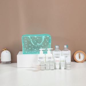 Bolsa de Cosméticos de PVC, Bolsas de Viaje de PVC para Artículos de Tocador, Juego de 3 Organizadores de Maquillaje, Bolsa de Aseo Transparente, Embalaje Transparente OEM - Product Image 6