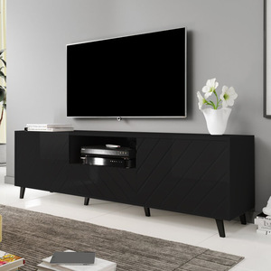 <span class=keywords><strong>Meuble</strong></span> <span class=keywords><strong>TV</strong></span> <span class=keywords><strong>LED</strong></span> YIFAN avec prise de courant, modes dynamiques multiples, étagère ouverte, <span class=keywords><strong>meuble</strong></span> <span class=keywords><strong>TV</strong></span> disponible en <span class=keywords><strong>noir</strong></span> <span class=keywords><strong>et</strong></span> <span class=keywords><strong>blanc</strong></span> - Product Image 2