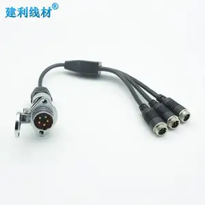 5-контактный набор кабелей для прицепа для 3-канального дисплея камеры-набор кабелей багажника, кабель катушки, кабель для трейлера, кабель для грузовика