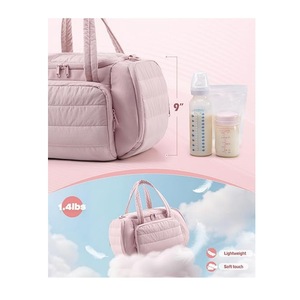 กระเป๋าเก็บเครื่องปั๊มนมแบบมีช่องเก็บความเย็น ดีไซน์ฉนวนกันความร้อน ผลิตจากโพลีเอสเตอร์ สำหรับคุณแม่ พกพาสะดวก ใช้กลางแจ้งได้ - Product Image 4