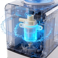 Pompe miniature BLDC de qualité alimentaire à faible bruit 6W DC pour machine à glaçons et distributeur d'eau
