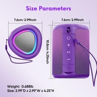 Enceinte Bluetooth portable d'extérieur, étanche IPX5, son HD 15W, appairage sans fil TWS, lumière LED pour camping, plage, piscine, randonnée