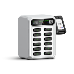 वाणिज्यिक 12 स्लॉट एक तेज बैटरी चार्जर के साथ पावर बैंक रेंटल स्टेशन साझा करते हुए एक फास्ट बैटरी चार्जर सेल्फ-सर्विस स्मार्ट वेंडिंग मशीन - Product Image 6