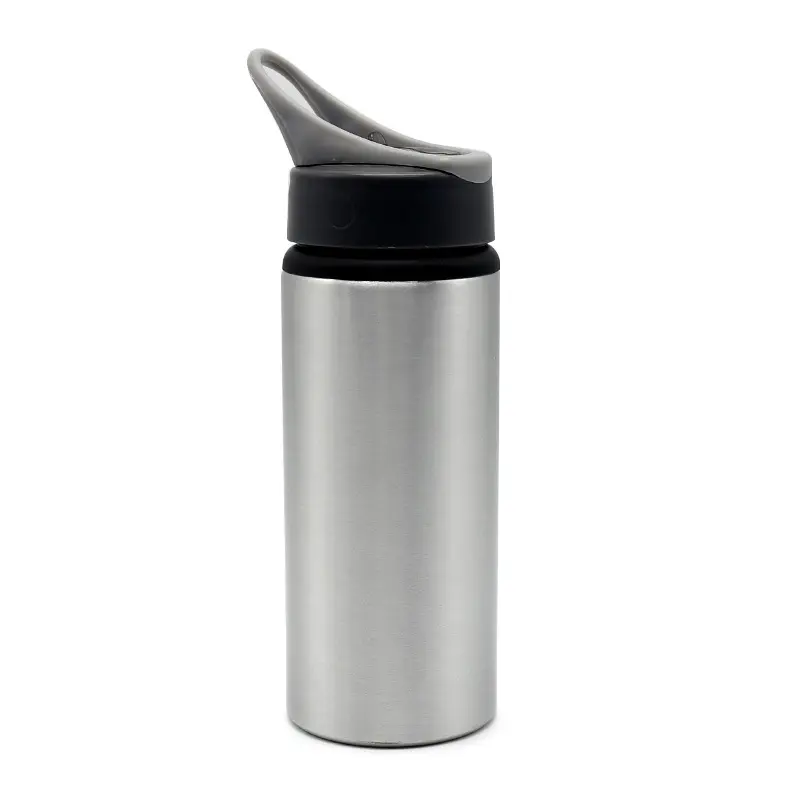 600ml Sublimation Blank Heat Press Print Aluminum Drinkware Types Sport Water Bottle with Suction Nozzle