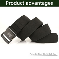 Ceinture tactique automatique TUSHI Factory, nouvelle, en alliage d'aluminium et nylon, décontractée, à libération rapide, accessoires de plein air, 125 cm
