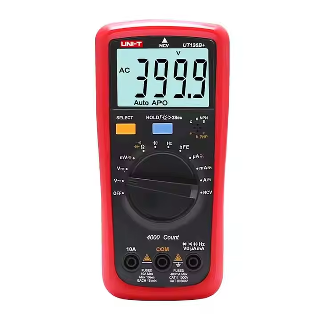 UNI-T UT136B+ Digital Multimeter Large LCD Dual Display 1000V 10A AC DC Voltmeter Current Test Meter