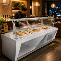Réfrigérateur commercial pour desserts et pâtisseries de cafétéria, armoire de stockage pour sushis, table de buffet