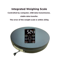 Báscula con Capacidad de 250 kg 360 °   Plataforma Giratoria de Pesaje para Escáner Corporal 3D con Báscula de Alta Precisión BKL 60CM 24 Pulgadas