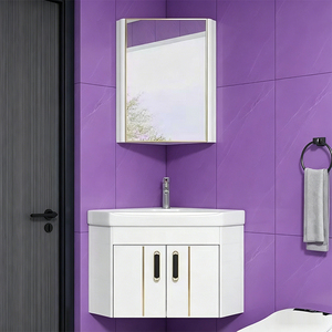 Nouvelle conception <span class=keywords><strong>de</strong></span> <span class=keywords><strong>meuble</strong></span>-lavabo mural triangulaire durable <span class=keywords><strong>et</strong></span> peu encombrant au design simple pour la maison - Product Image 3