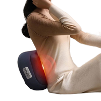Coussin de massage électrique pour le cou et le dos, soulagement de la douleur corporelle, chaleur, vibration, contrôle de la minuterie, utilisation portable à la maison ou au bureau