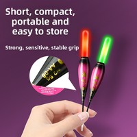 Flotteurs de pêche Light Up Bobbers Chameleonic Haute sensibilité 10cm-11cm Flotteur de pêche à lumière LED à changement de couleur