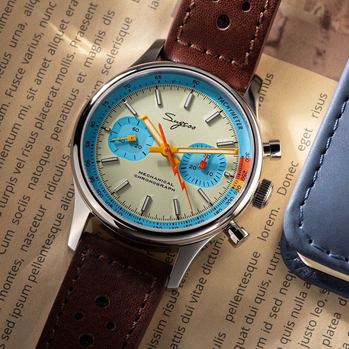 High Quality Racing Sapphire Pilot Seagull Mechanical Watch