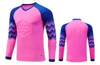 Tenue de Gardien de But Personnalisée Imprimée avec Rembourrage en Éponge, Manches Longues, Ensemble Complet pour Adultes et Enfants, pour Matchs de Football et Entraînement Sportif